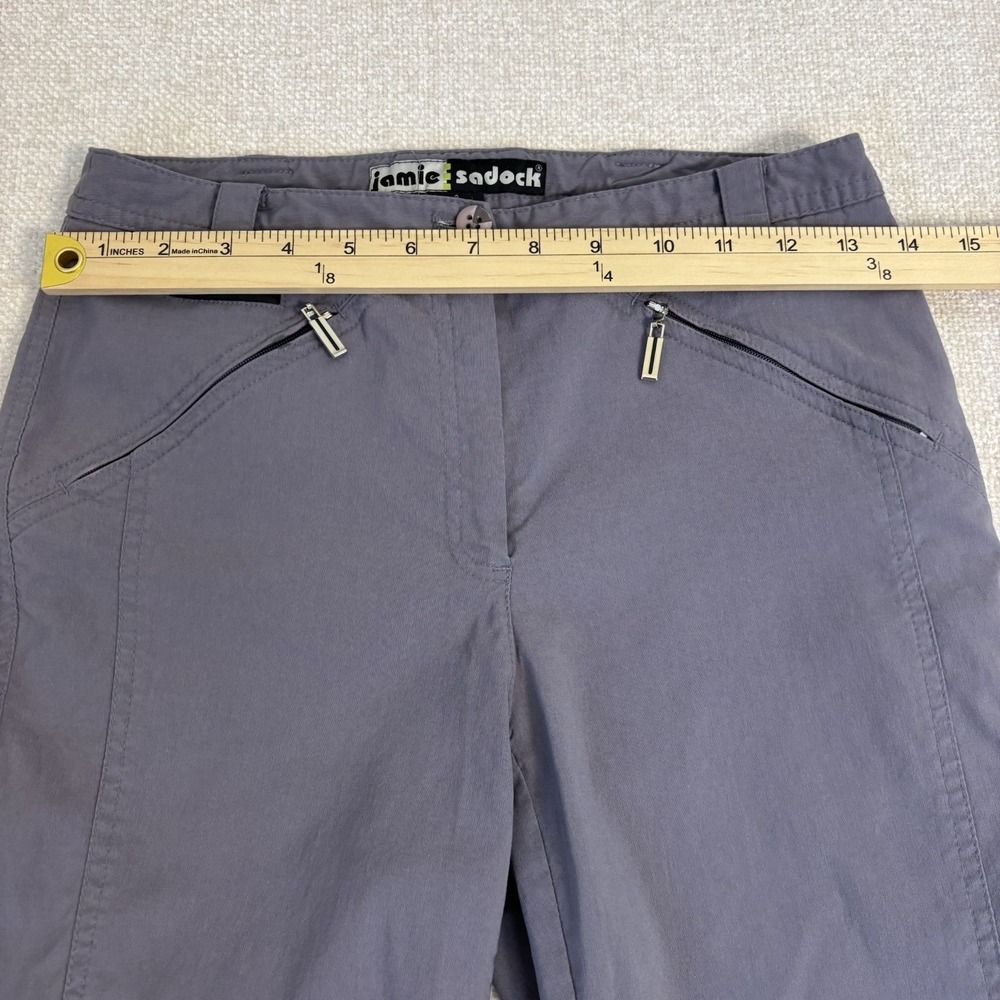 Jamie Sadock Womens Gray Golf Pants Size 2 Stretch Technical Trousers Zippered - Picture 8 of 10